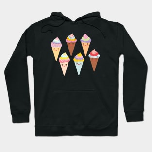 Ice cream waffle cone Hoodie